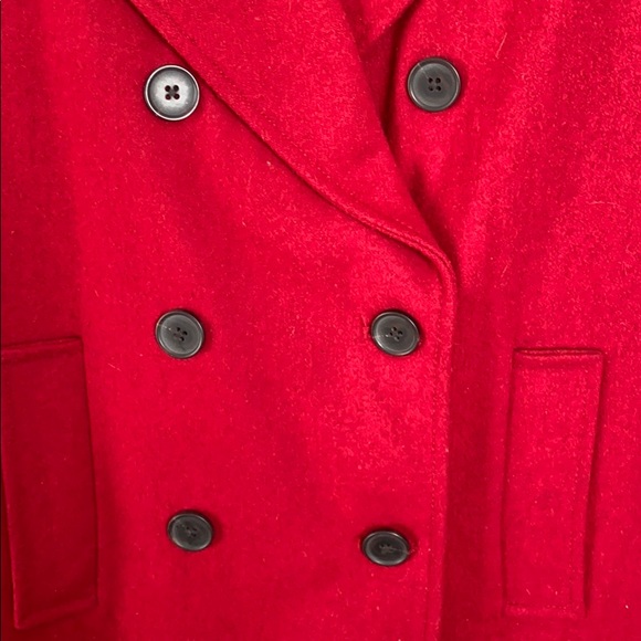 Red Old Navy Pea Coat - Picture 2 of 4